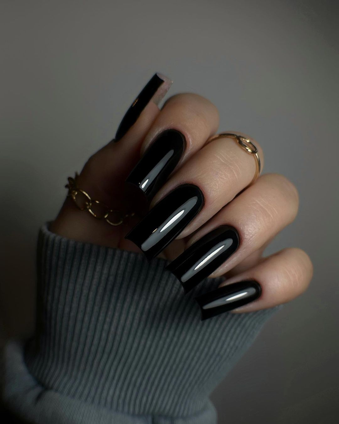 Long Black Nails