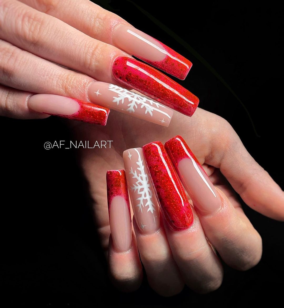Long Christmas Nails