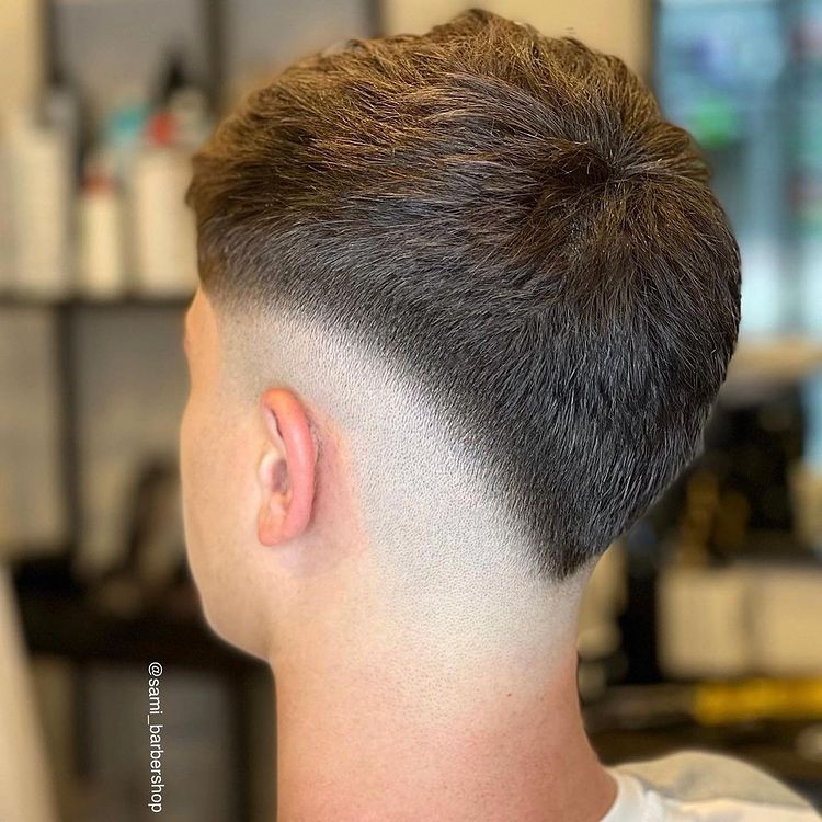 Low Skin Fade V Shape