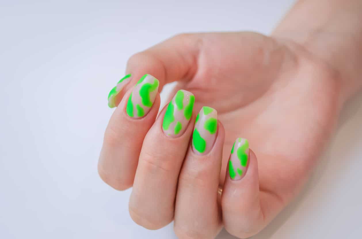 Matte Lime Green Nails