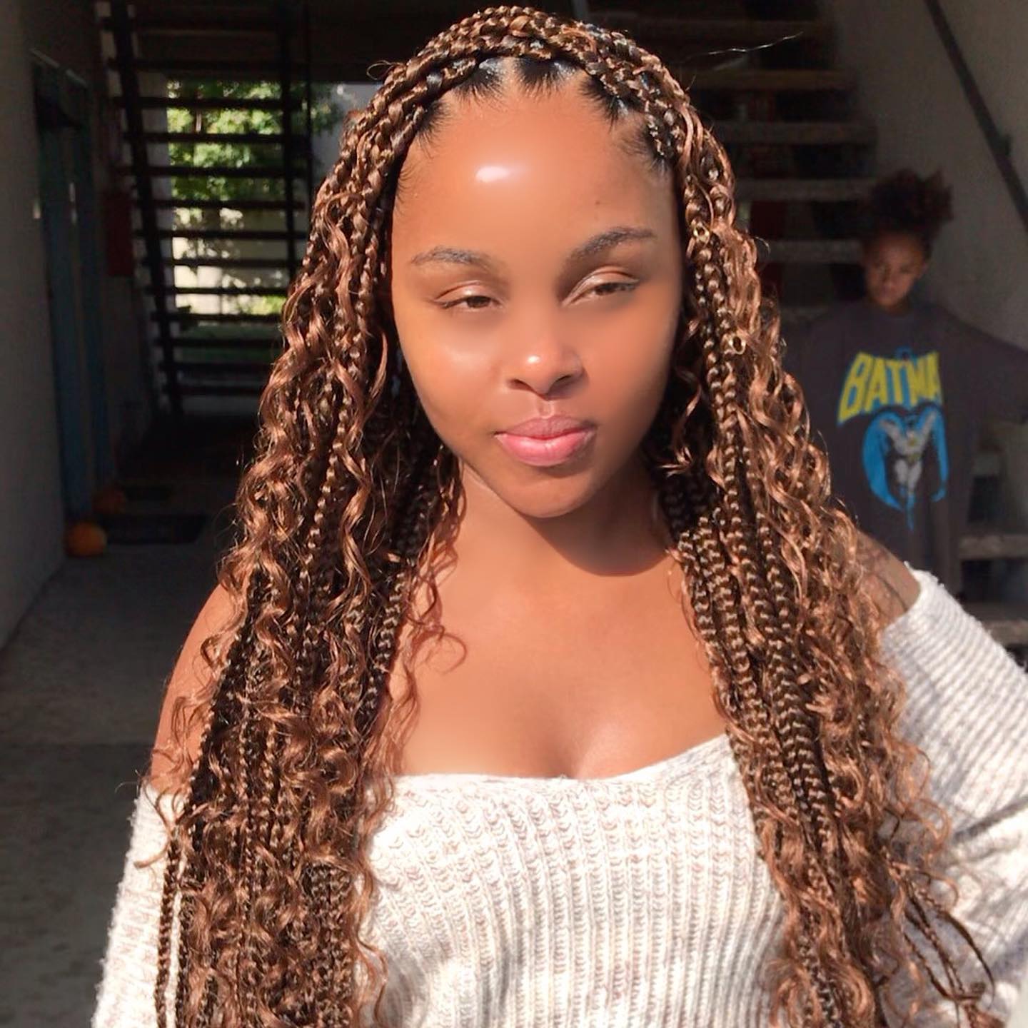 Medium Bohemian Box Braids