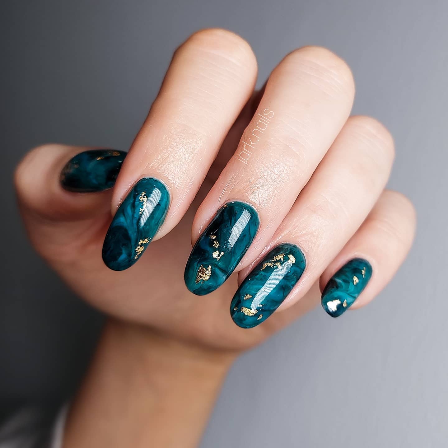 Mermaid Teal Nails