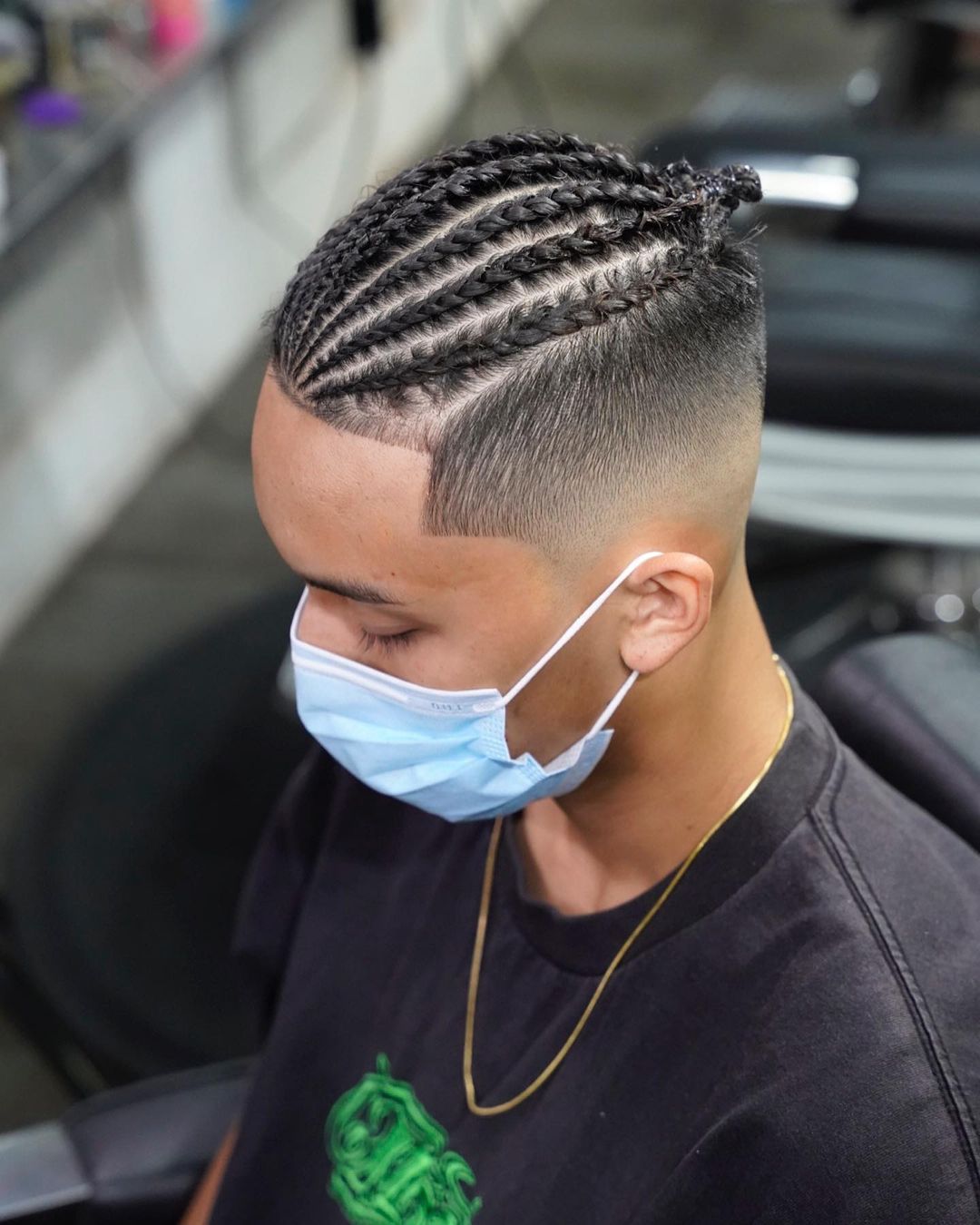 Mid Fade With Braids