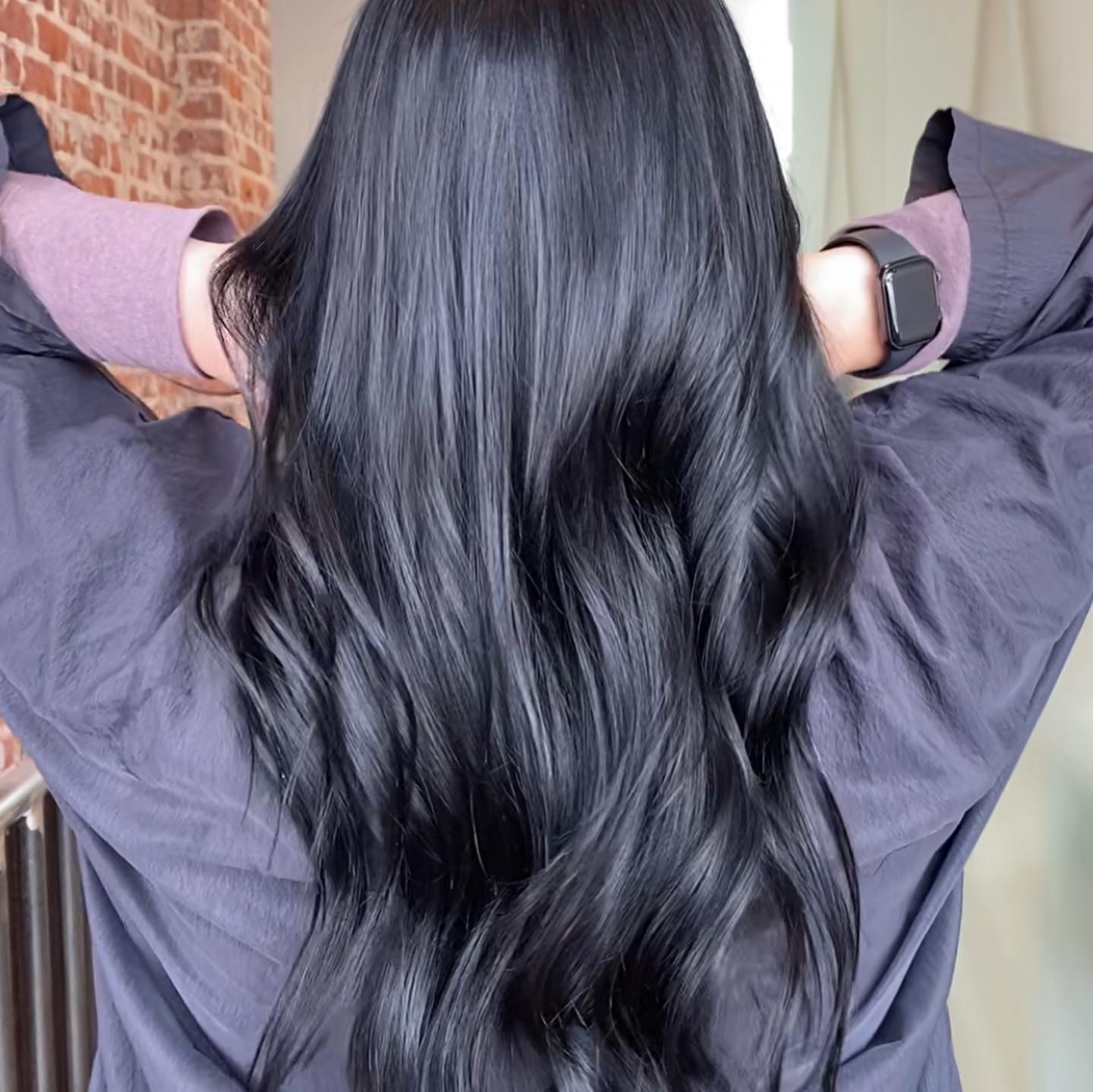 Midnight Blue Black Hair