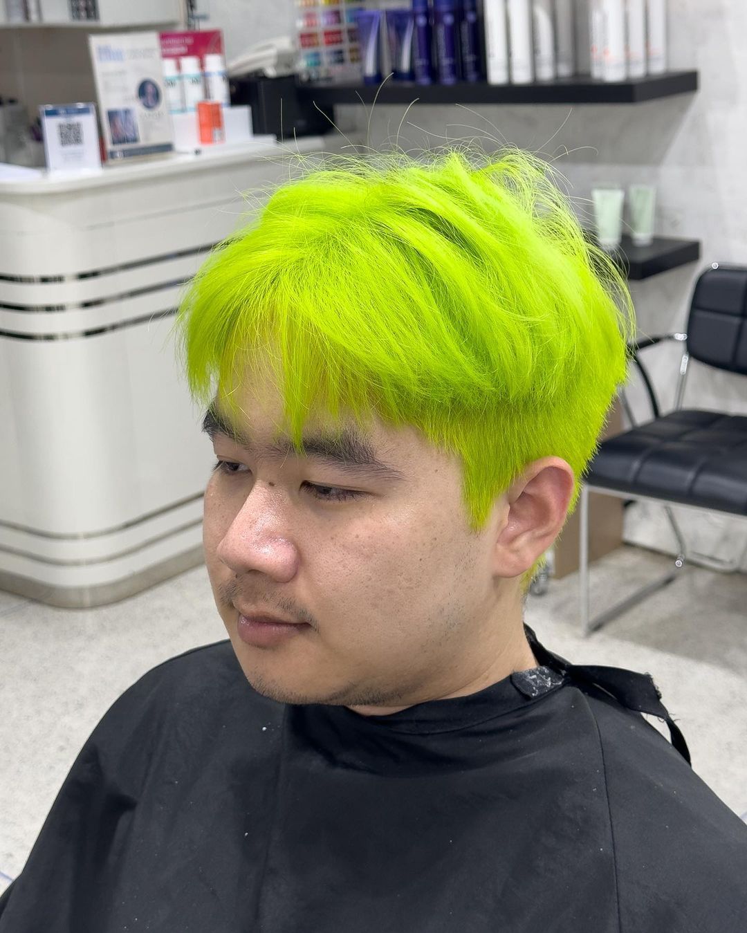Neon Green Hair Men