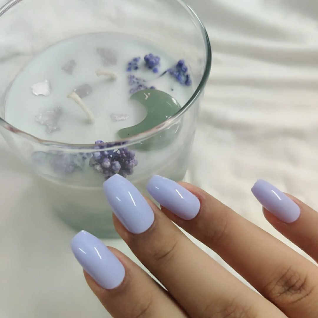 Pastel Lavender Nails