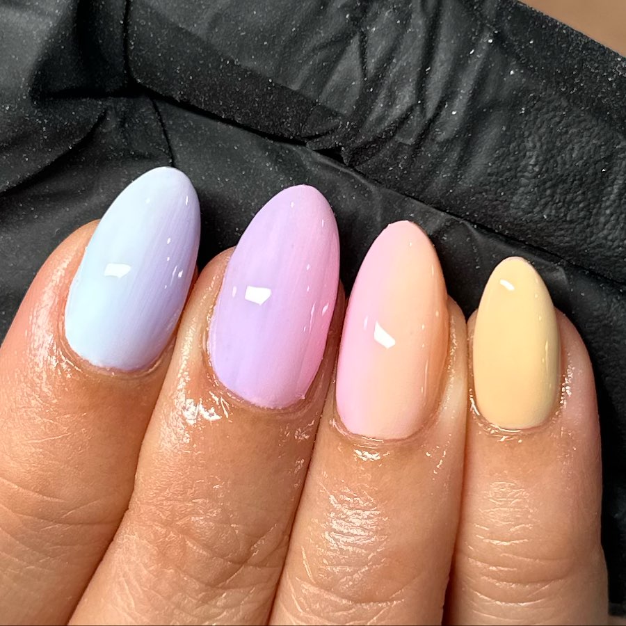 Pastel Summer Ombre Nails