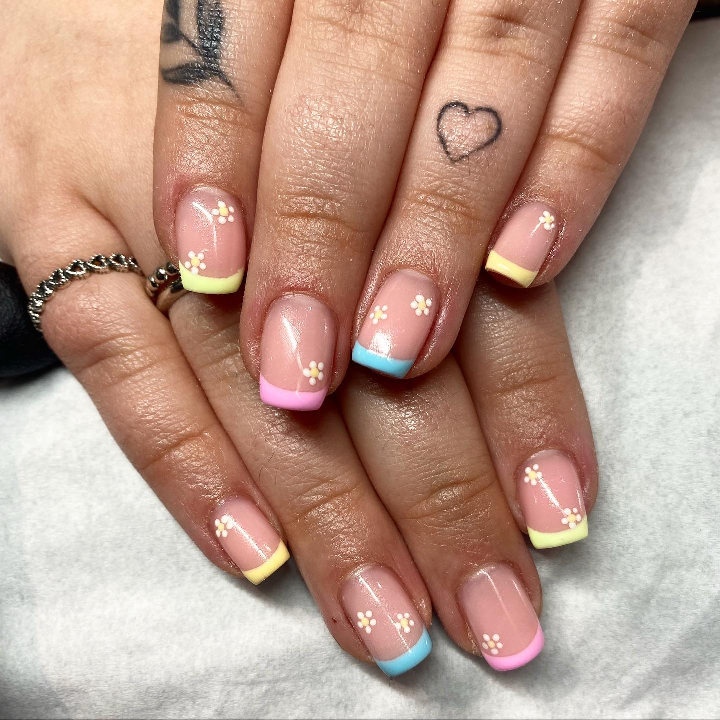 Pastel Tip Nails