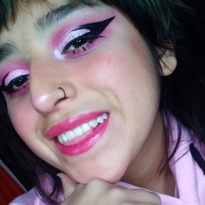 Pink eGirl Makeup