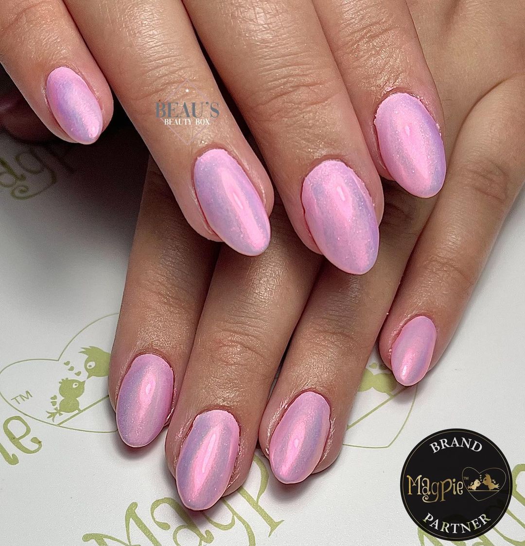 Pink Glazed Donut Nails