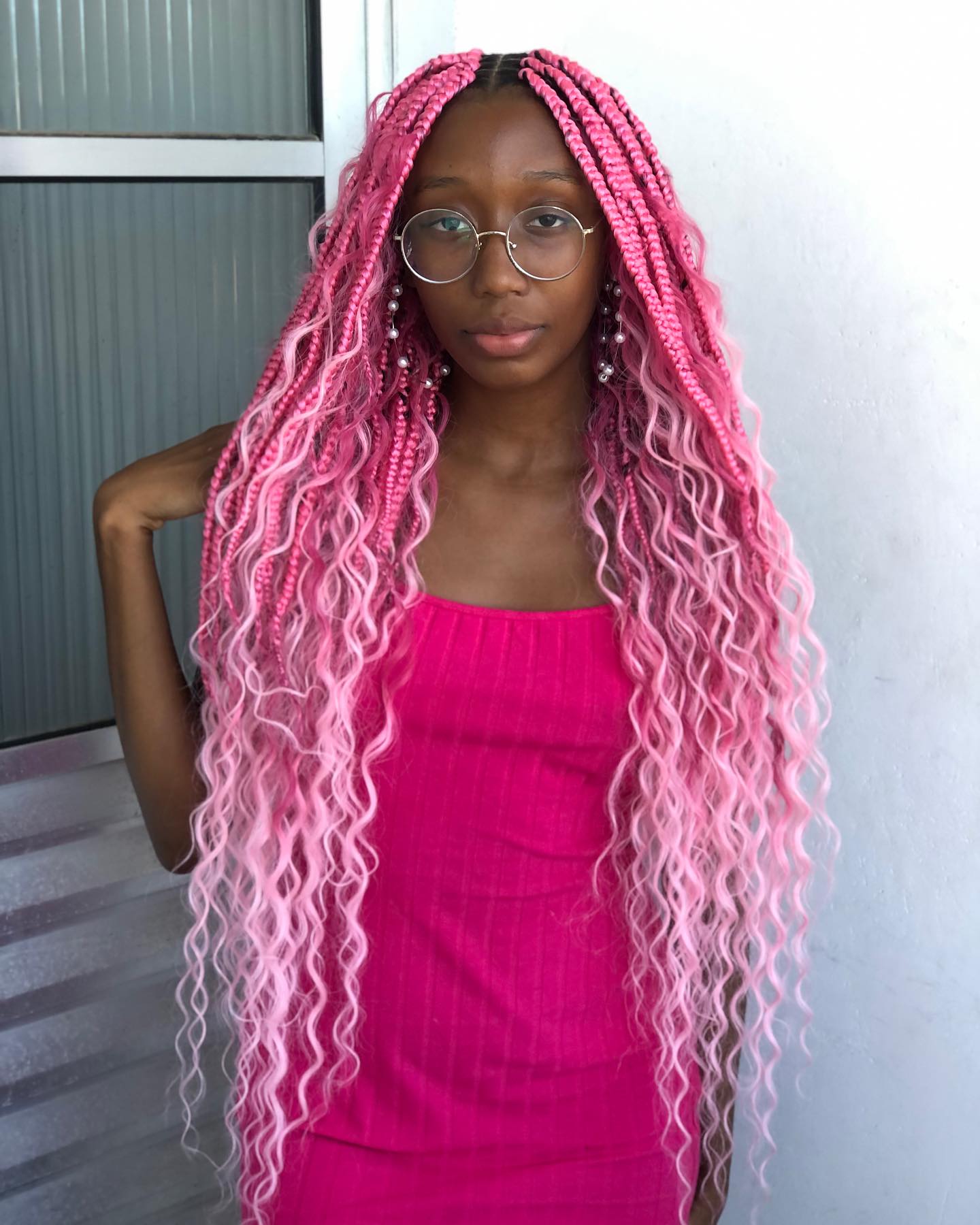 Pink Goddess Braids