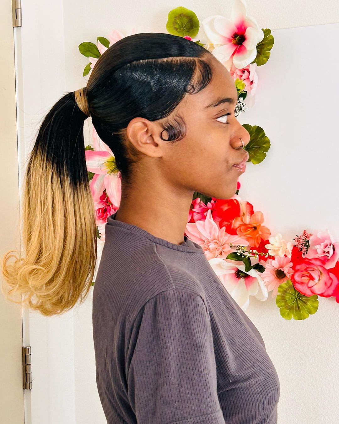 Ponytail With Weave