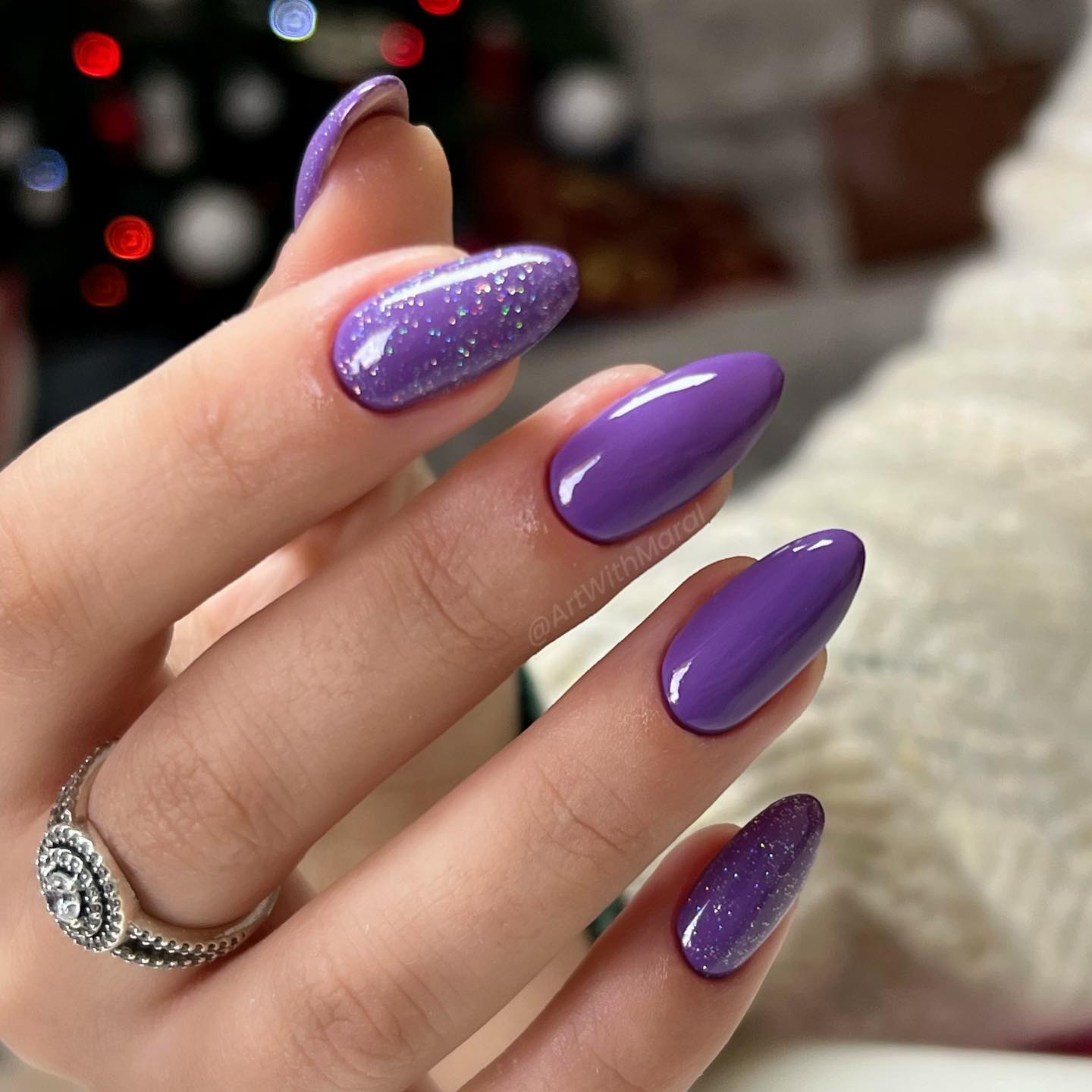 Purple Ballerina Nails