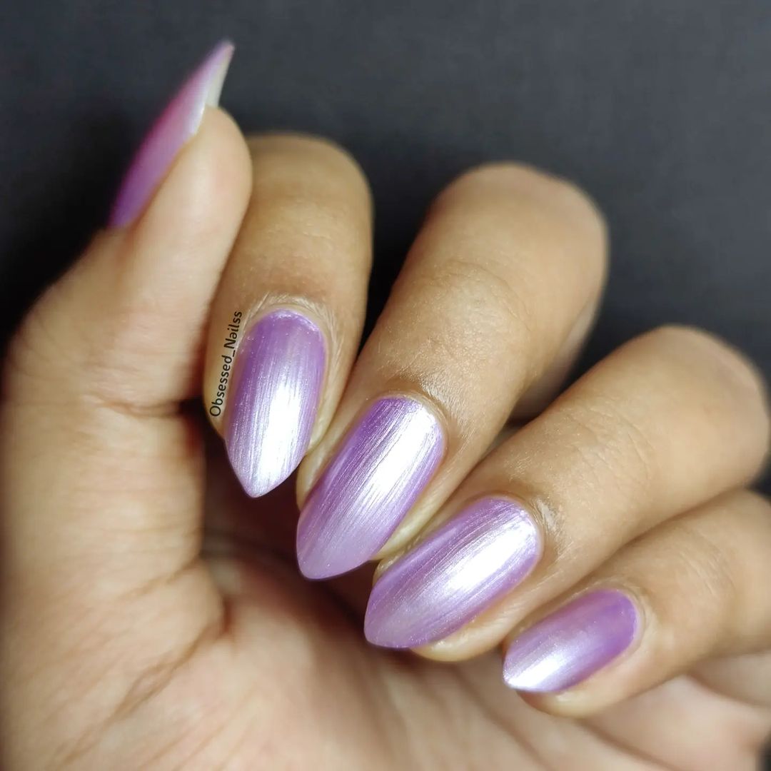 Purple Pearl Nails