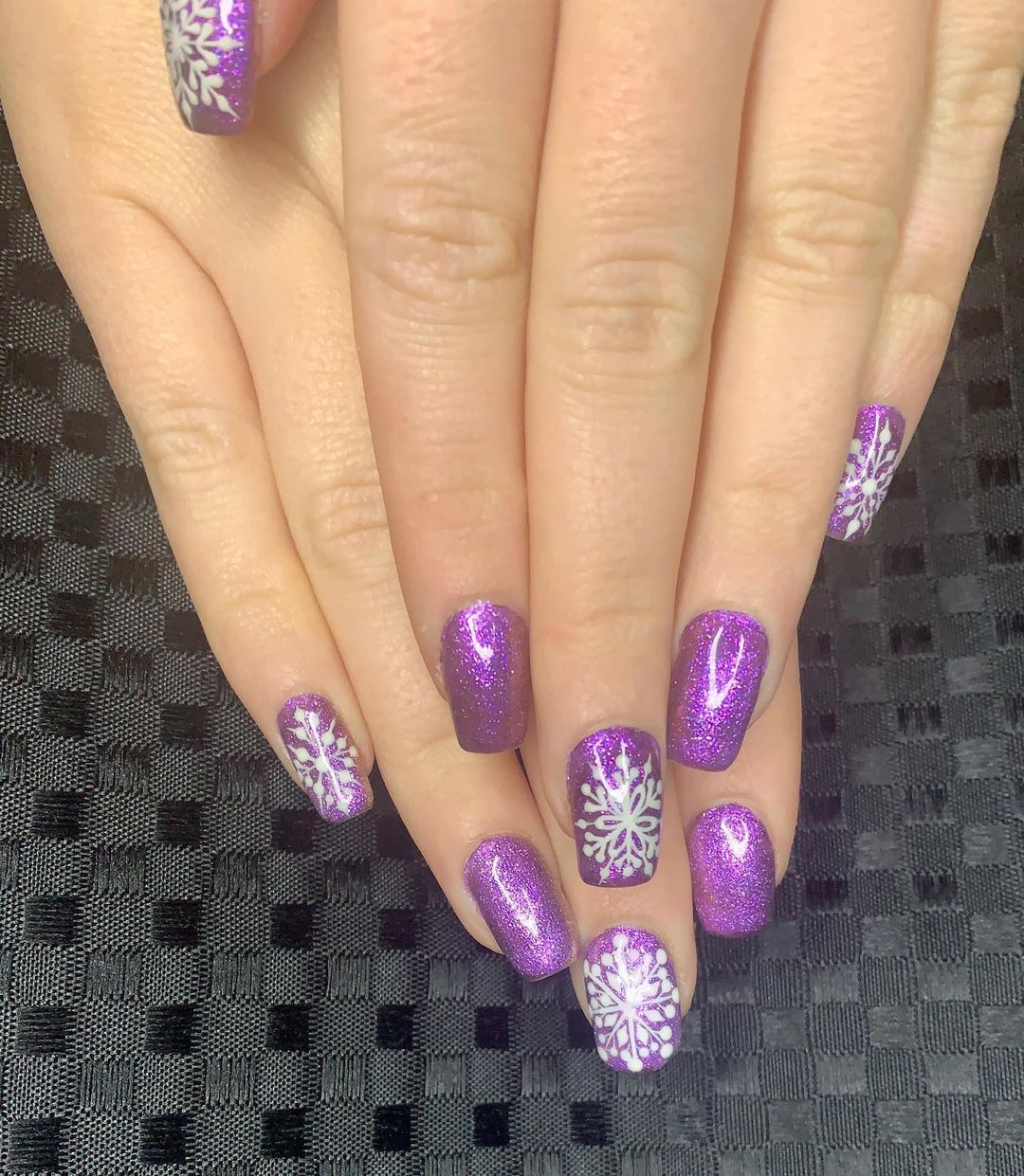 Purple Winter Nails