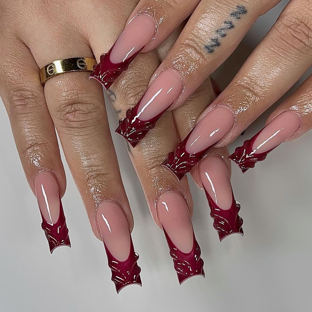 Red Bottoms Acrylic Nails