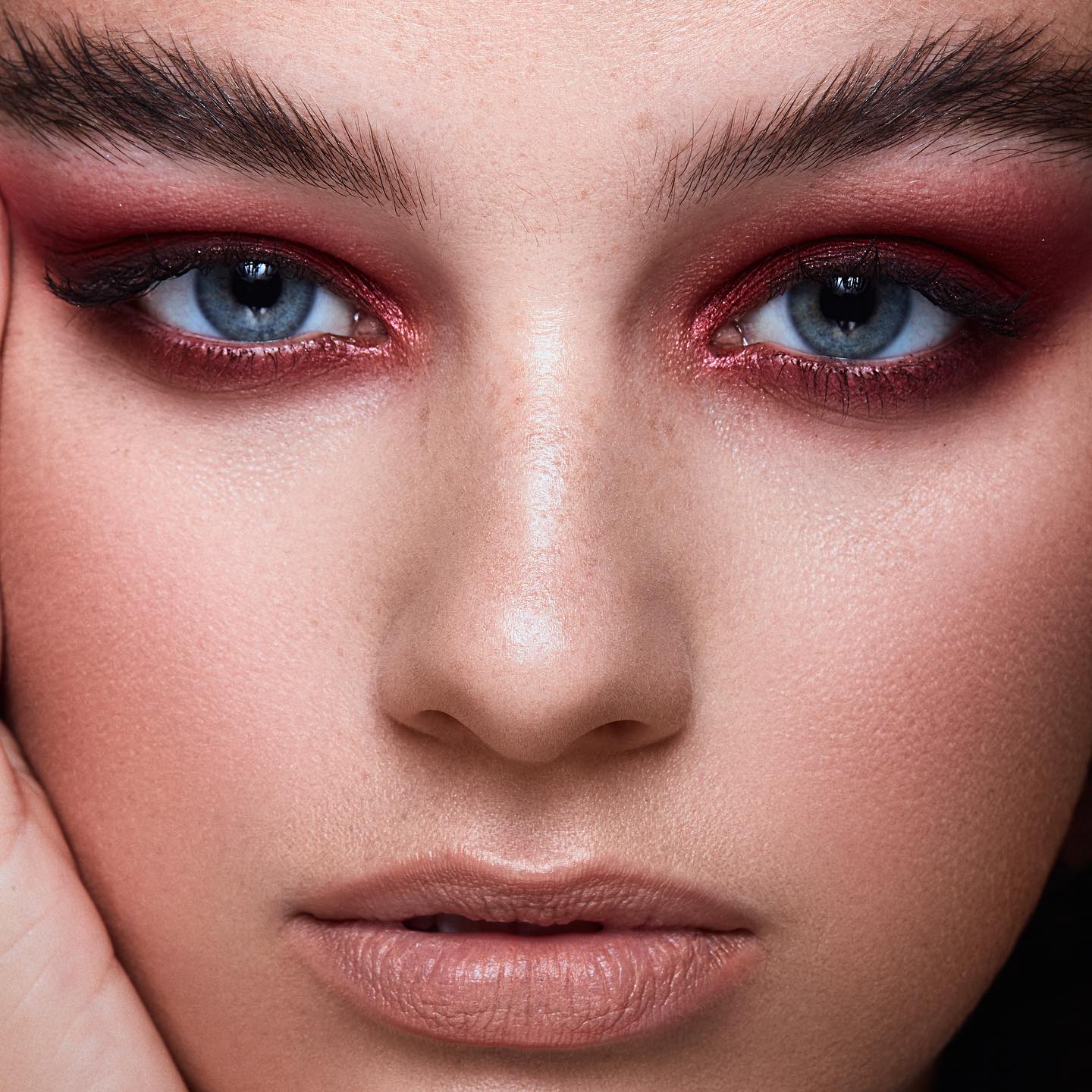 Red Eyeliner Blue Eyes