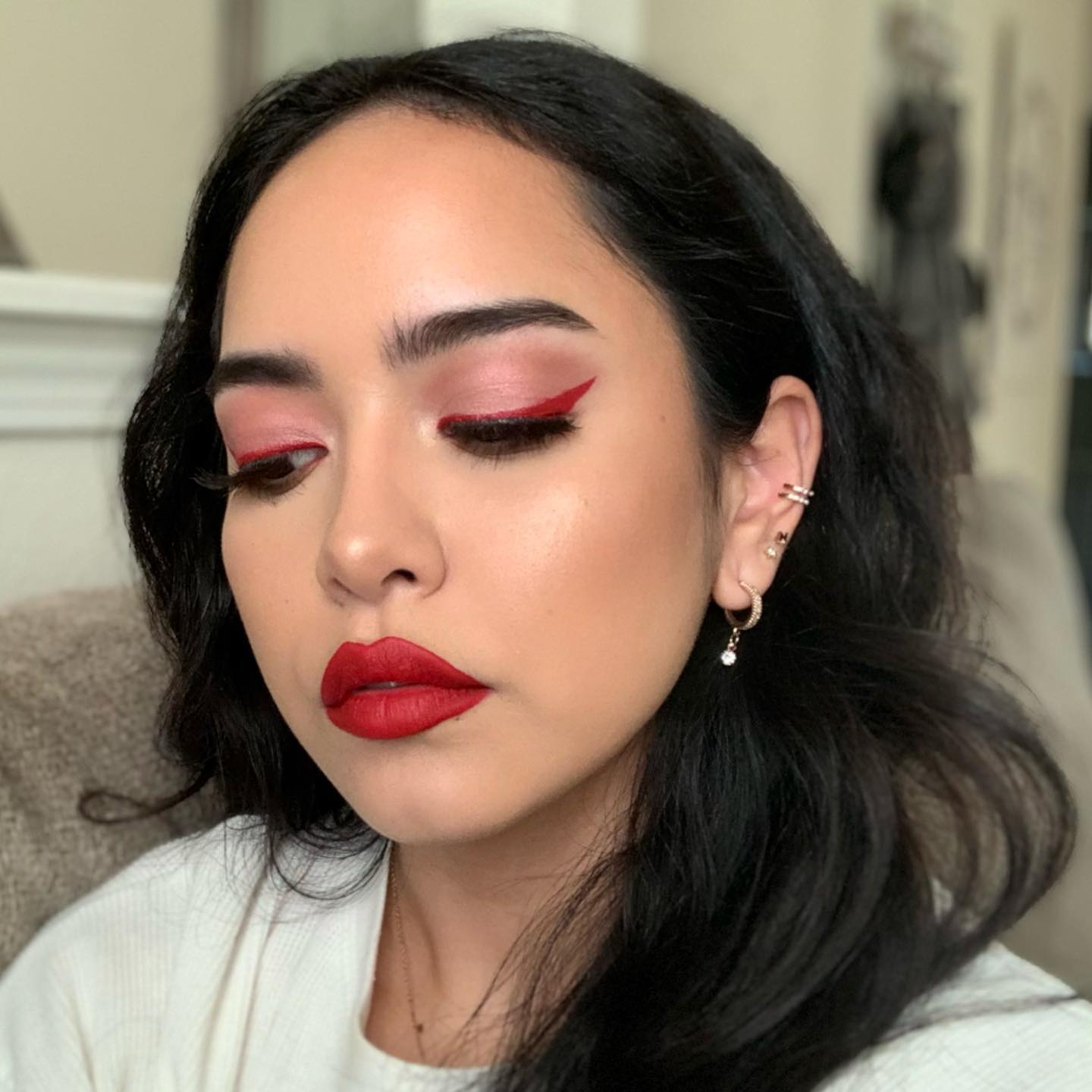 Red Eyeliner Valentine’s Day