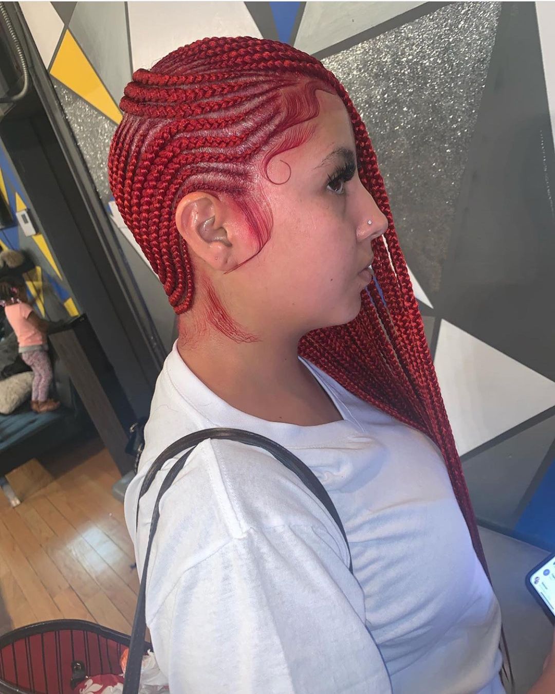 Red Lemonade Braids