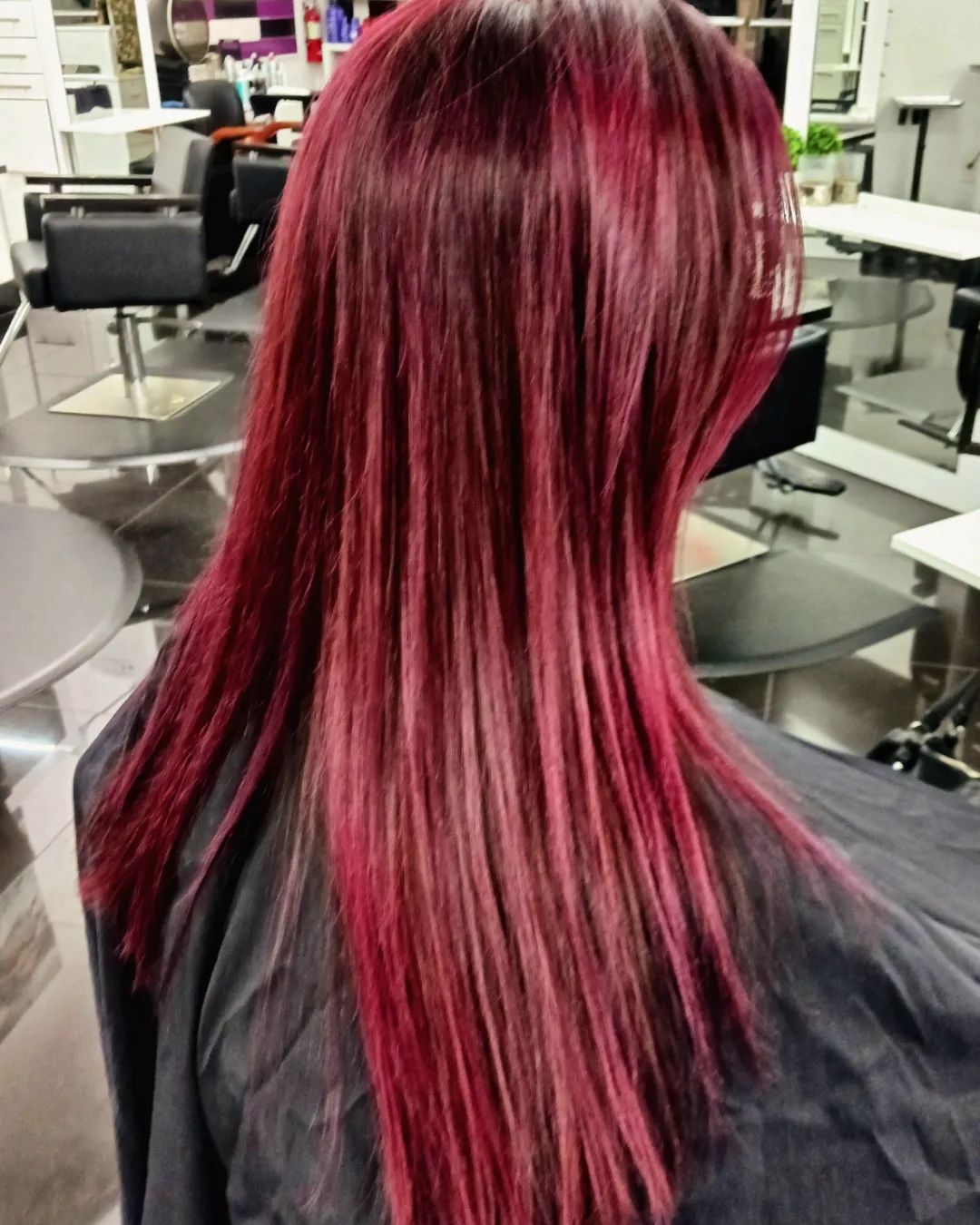Red Plum Burgundy Hair Color