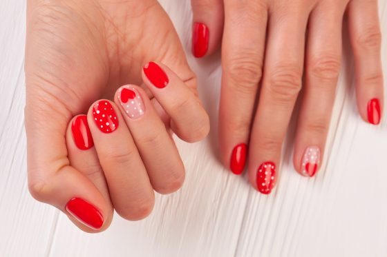 20 Red Valentines Day Nails to Flirt With This February