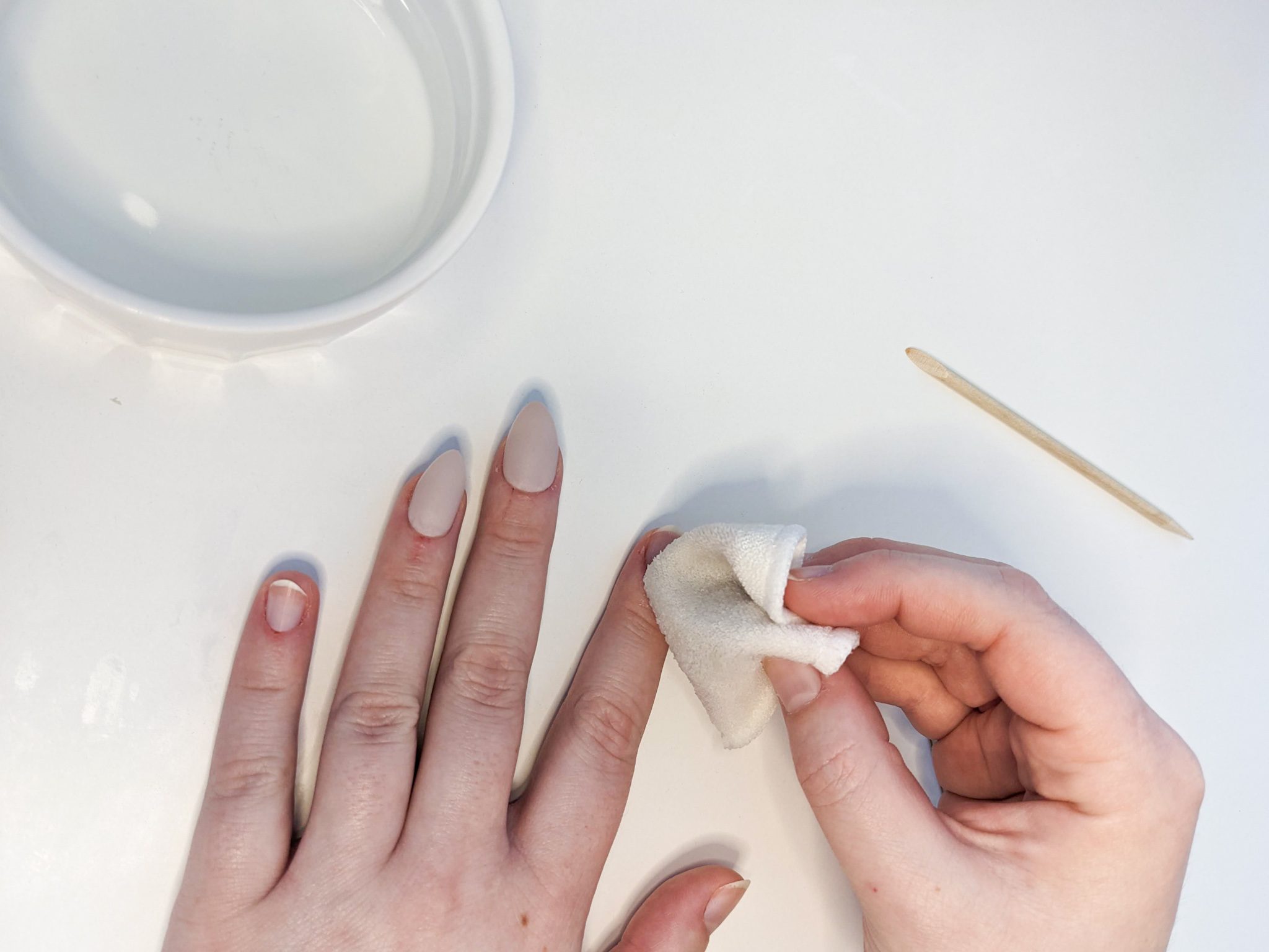 Remove Nail Glue From Nails Step 2