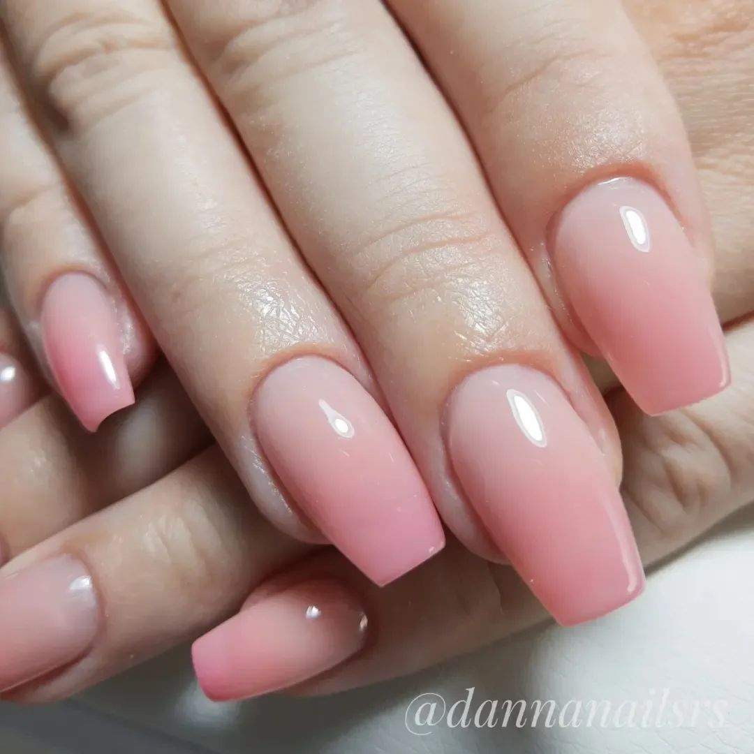 Rose Ombre Nails