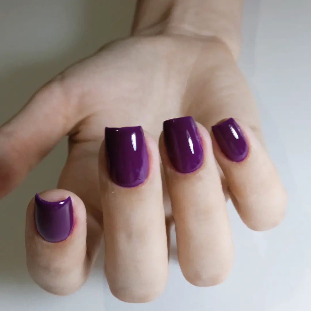 Short Purple Nail Designs