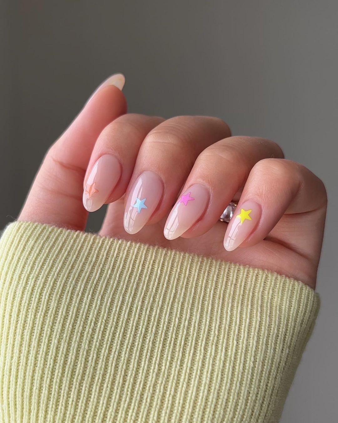 Short Spring Acrylic Nails