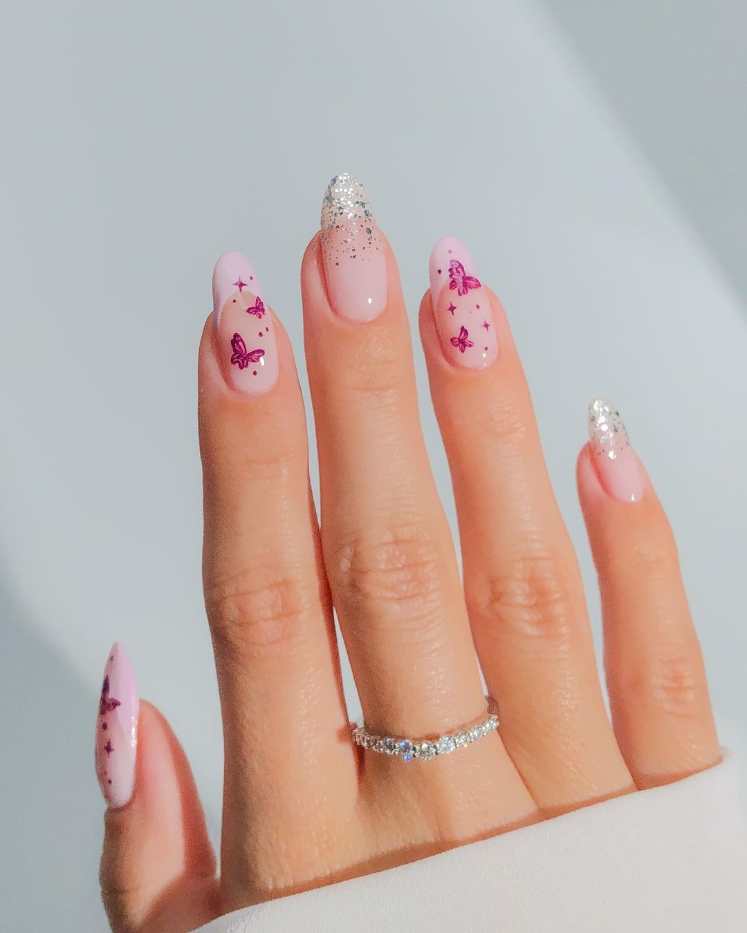 Simple Butterfly Nails