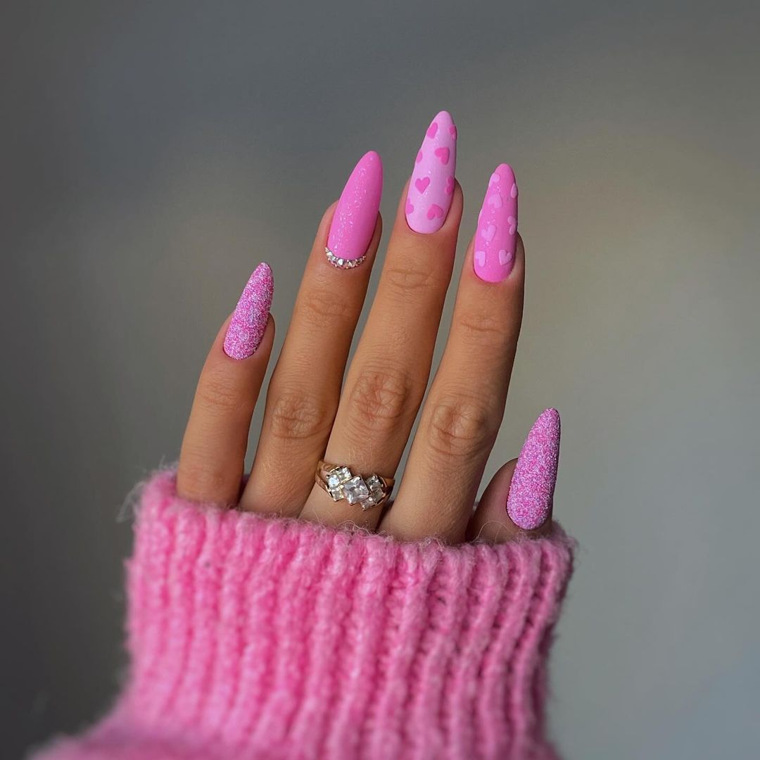 Simple Pink Nail Designs