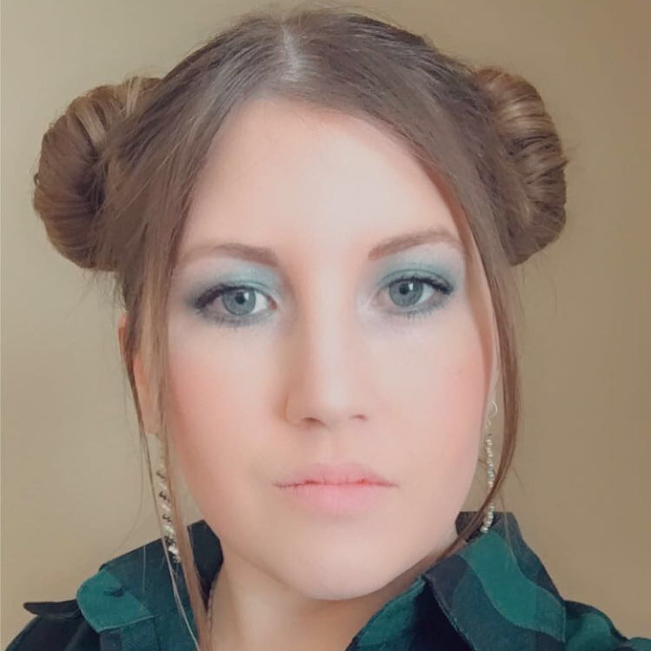 Space Buns With Bangs