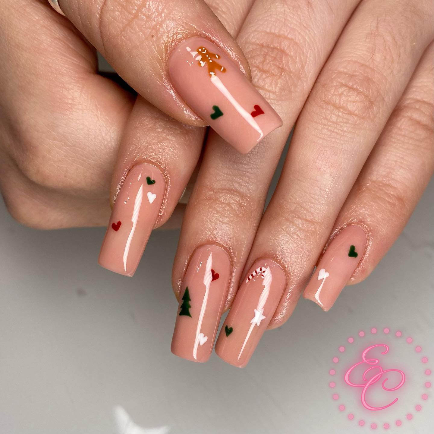 Subtle Christmas Nails