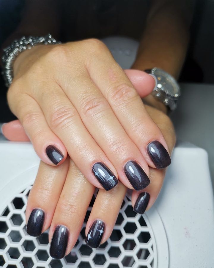 What We Love about Black Acrylic Nails