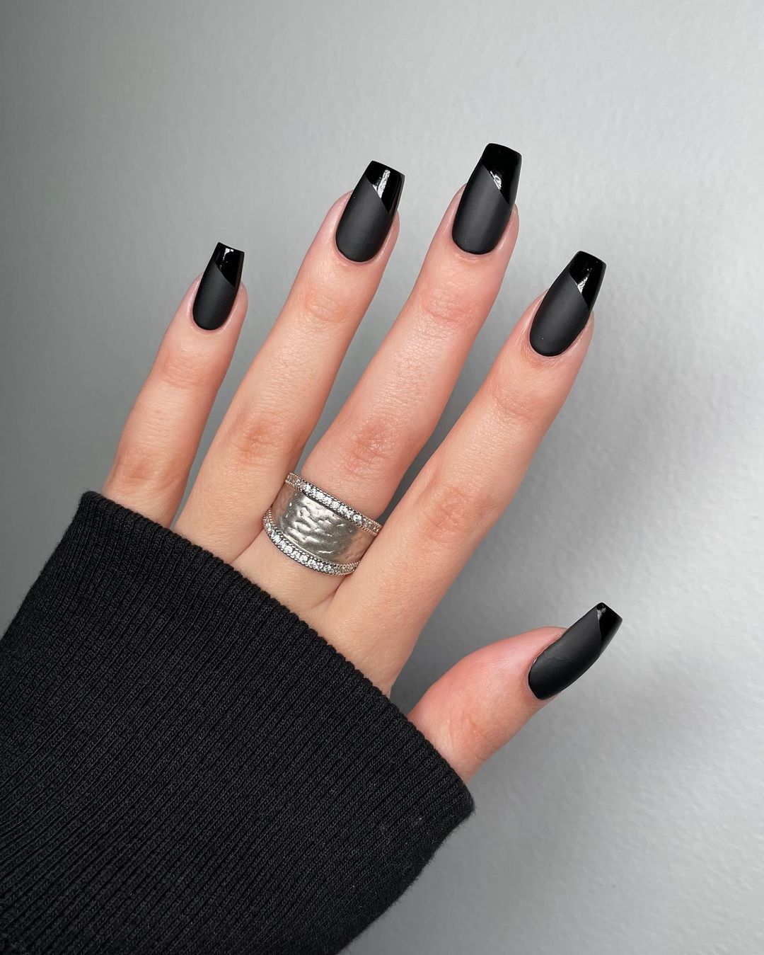 Why Matte Black Nails Are Trending