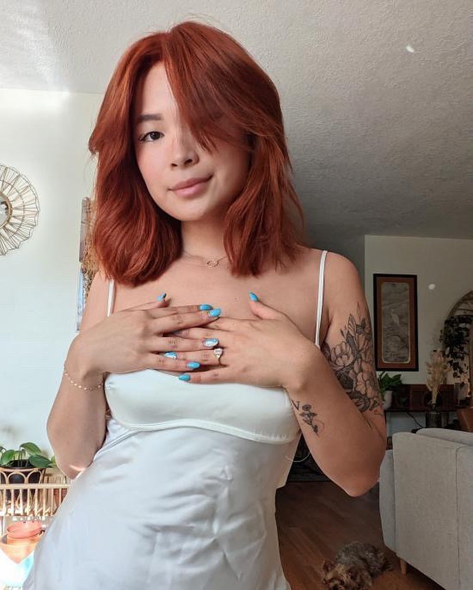 Wispy Bangs Red Hair